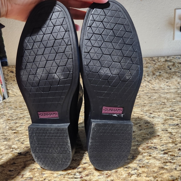 Dunham Graham Men's Black Leather Slip On Boots Size 8 - Picture 10 of 13